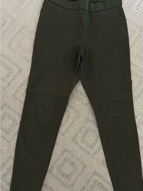 Women’s Dark Olive Stretch khaki- Elastic Waist